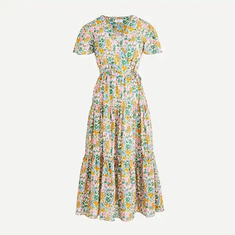 J. Crew Faux Wrap Dress in Liberty™️ Floral